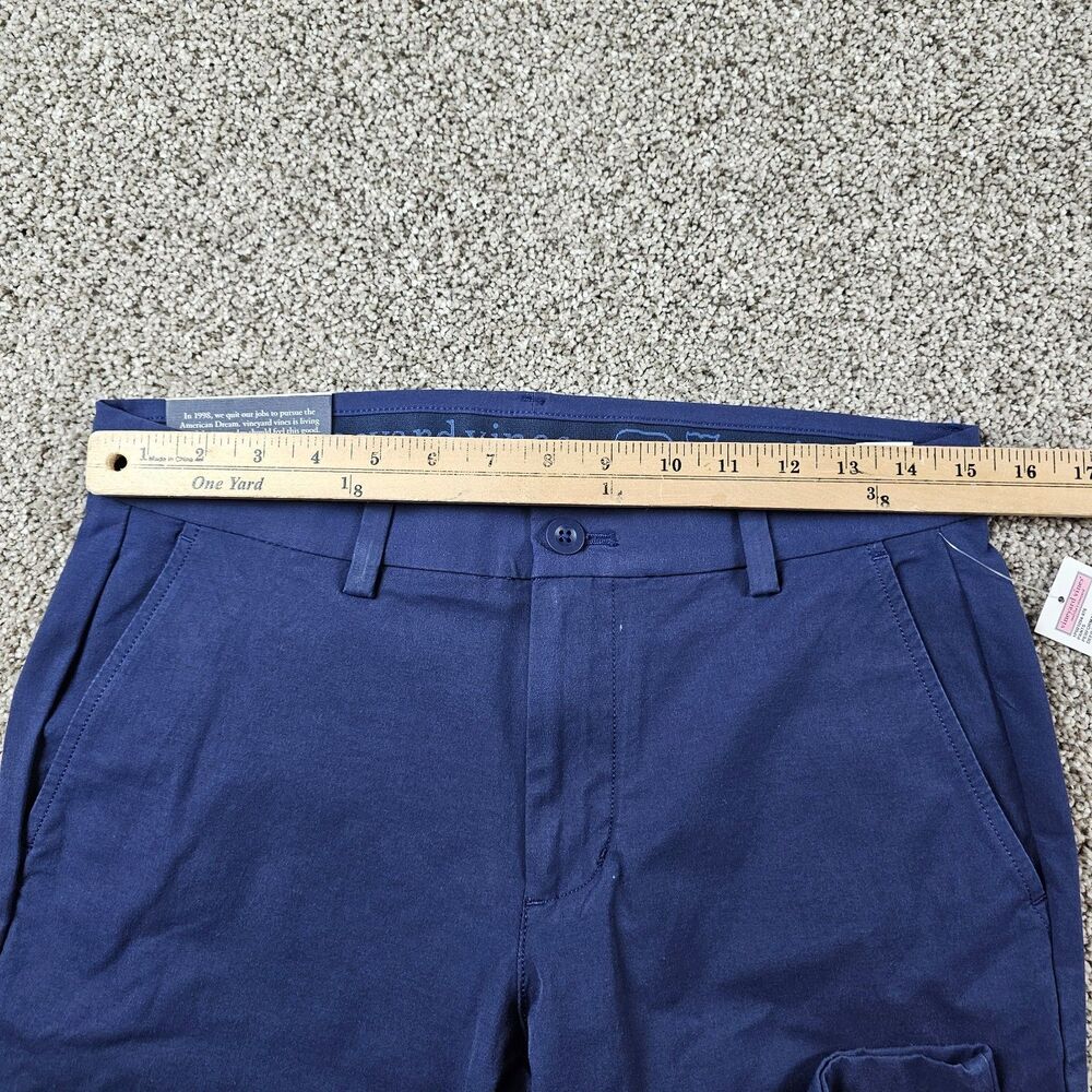 Vineyard Vines Pants Men 30x29 Blue Performance Stretch Golf Chino Career Preppy - Picture 6 of 15
